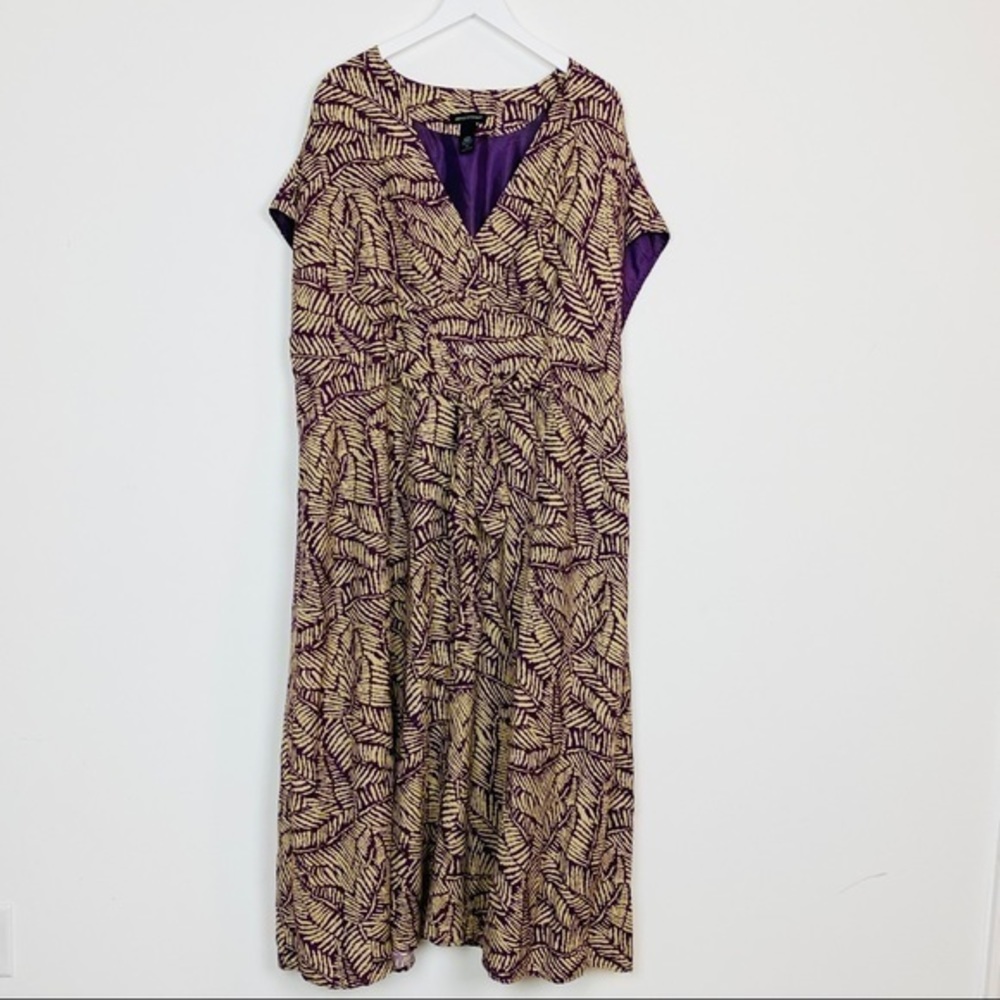 Ashley Stewart Tropical Print Dress Size 22